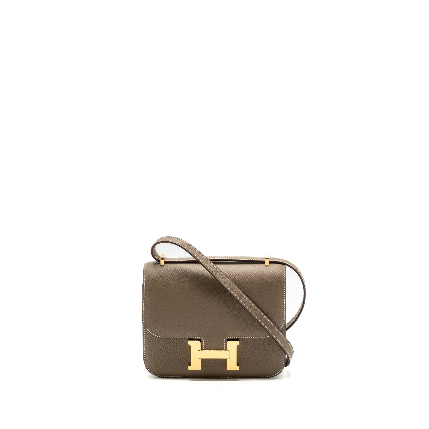 Hermes mini constance epsom etoupe GHW stamp B