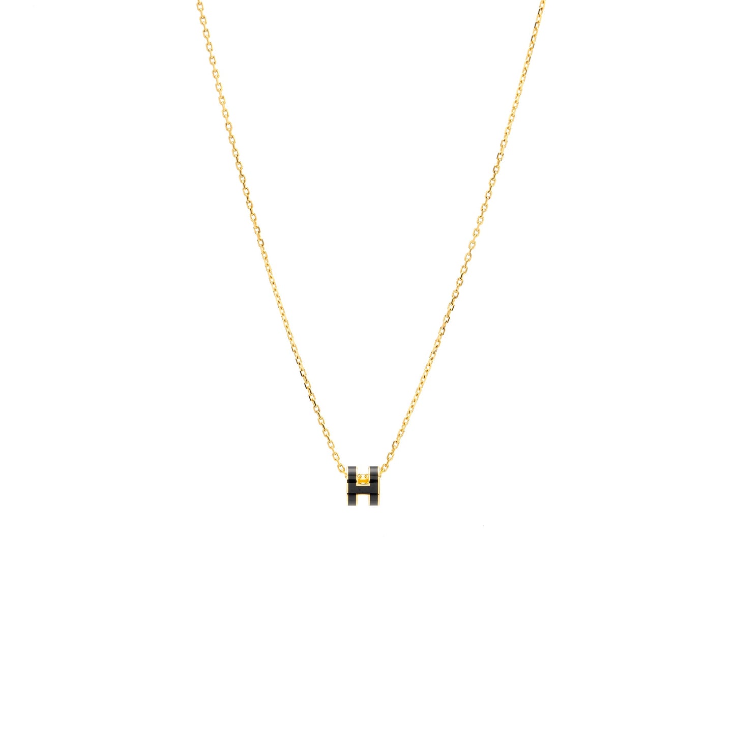 Hermes mini pop h PENDANT Black GHW