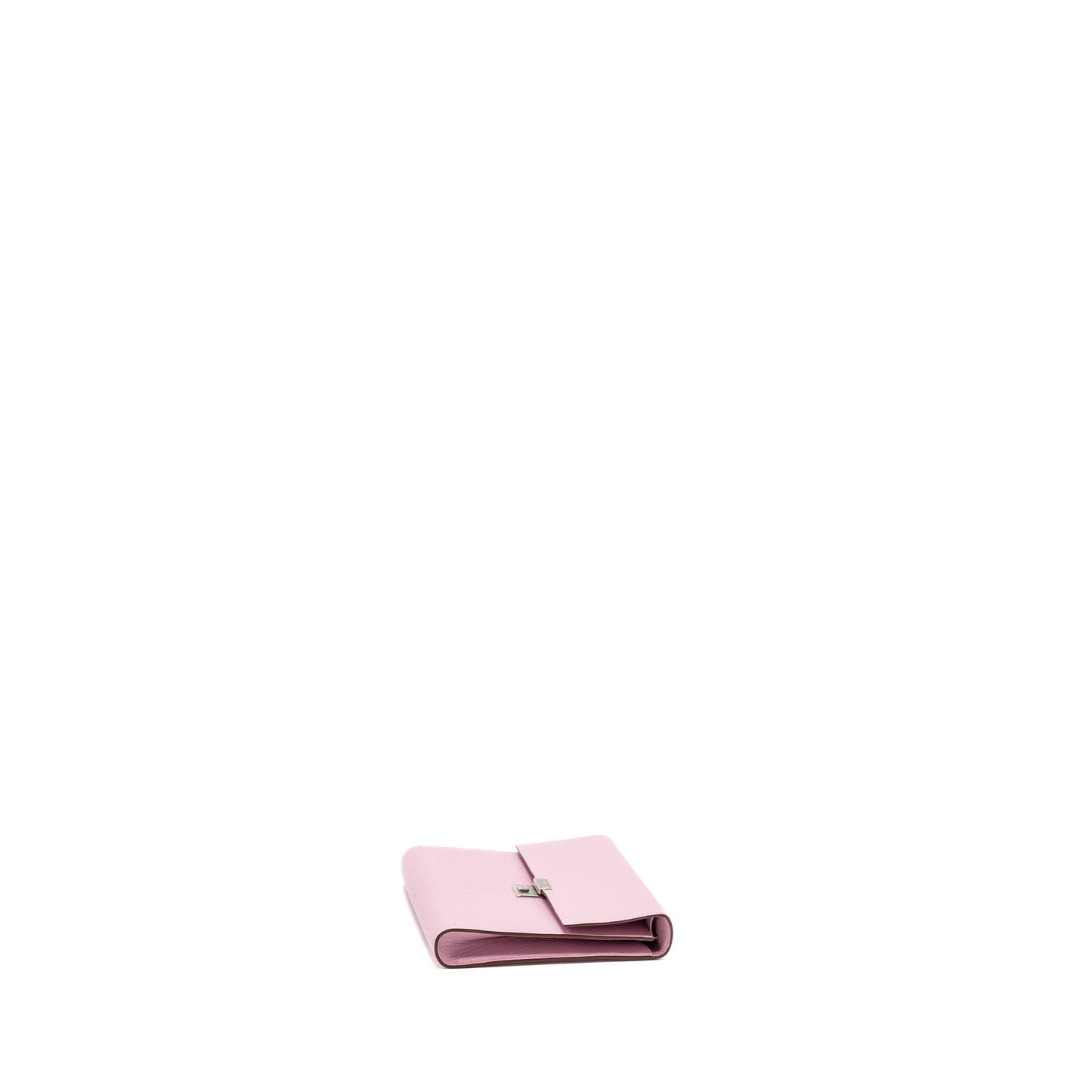 Hermes Clic 16 Wallet Mysore leather X9 Mauve Sylvestre SHW stamp U