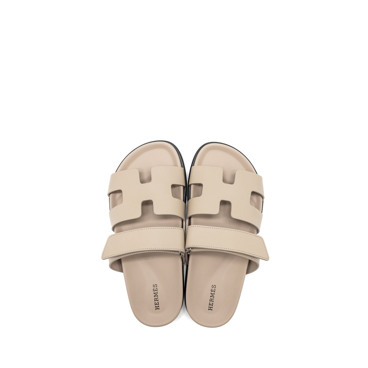 Hermes size 37 chypre sandal beige mastic