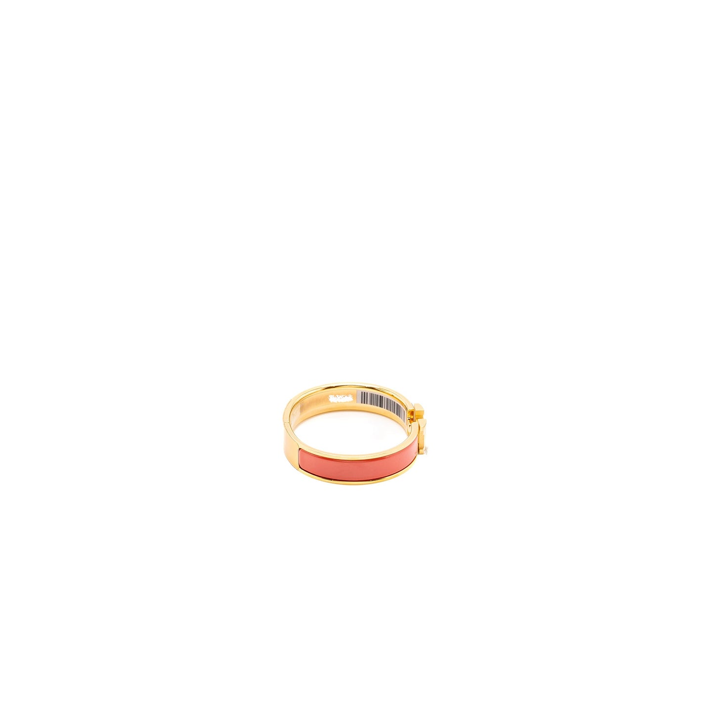 Hermes size ST clic H bracelet rouge corail GHW