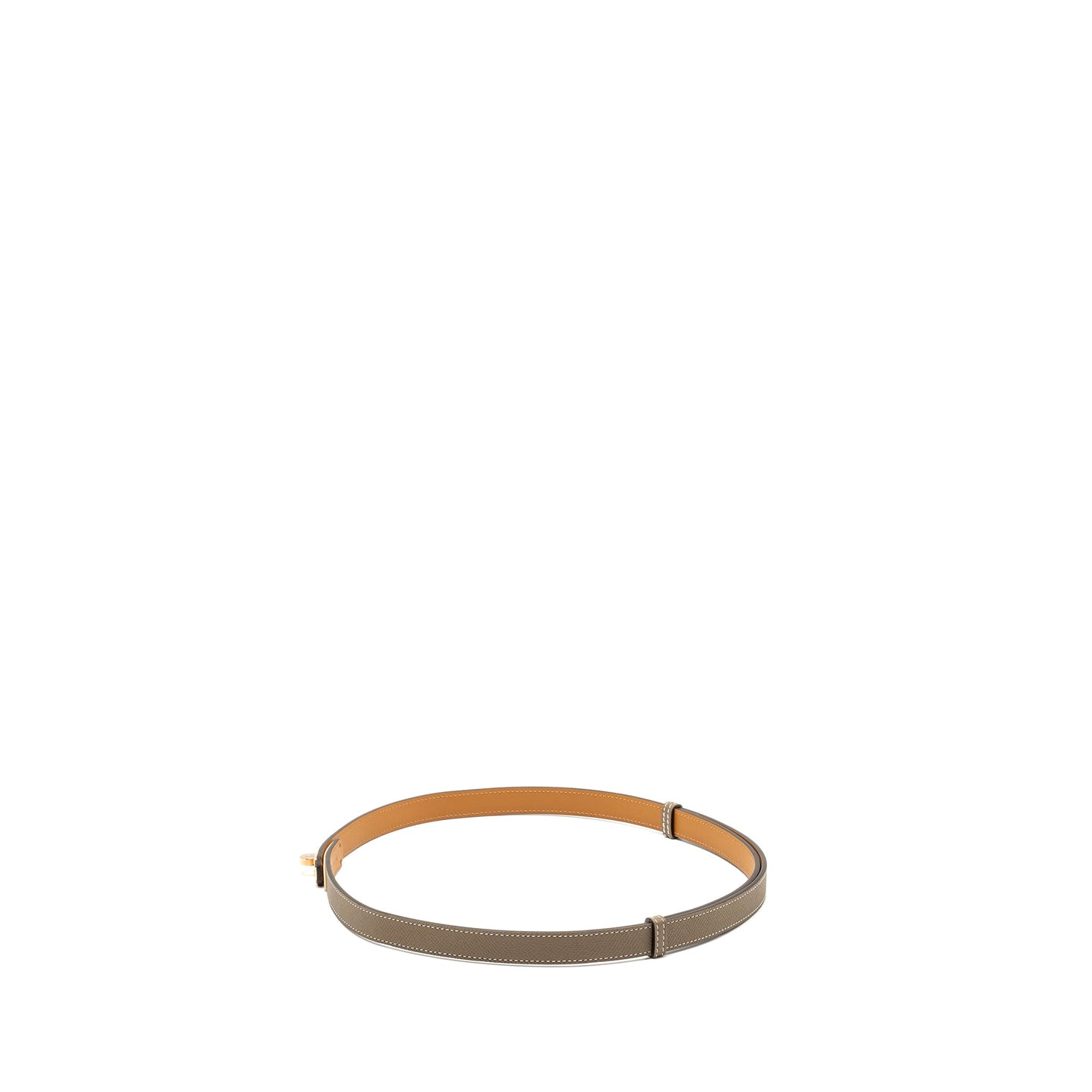Hermes kelly 18 belt epsom etoupe RGHW Stamp B