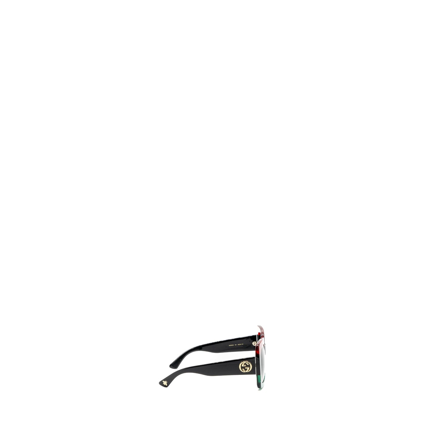 Gucci Square Sunglasses Red/Green/Black GHW