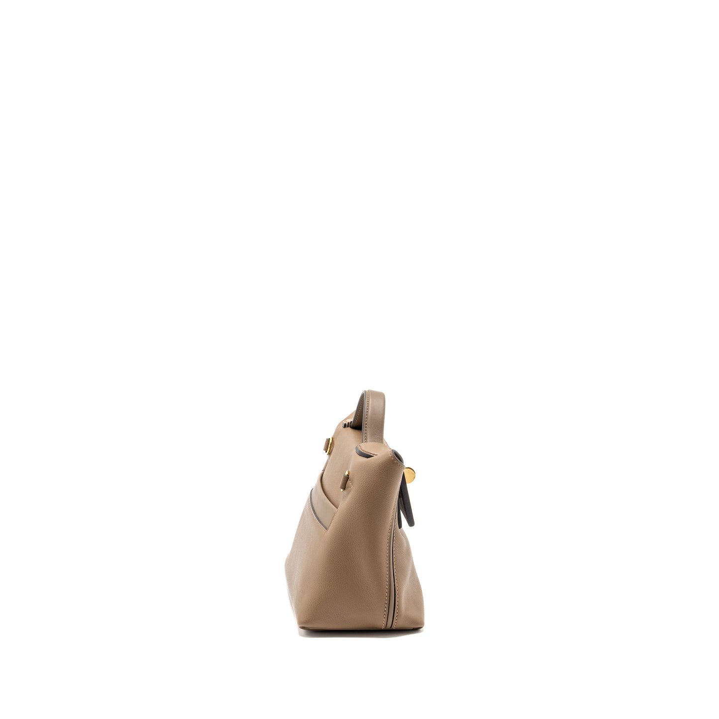 Hermes mini 24/24 2424 - 21 bag evercolor / swift beige de Weimar / etoupe GHW stamp Z