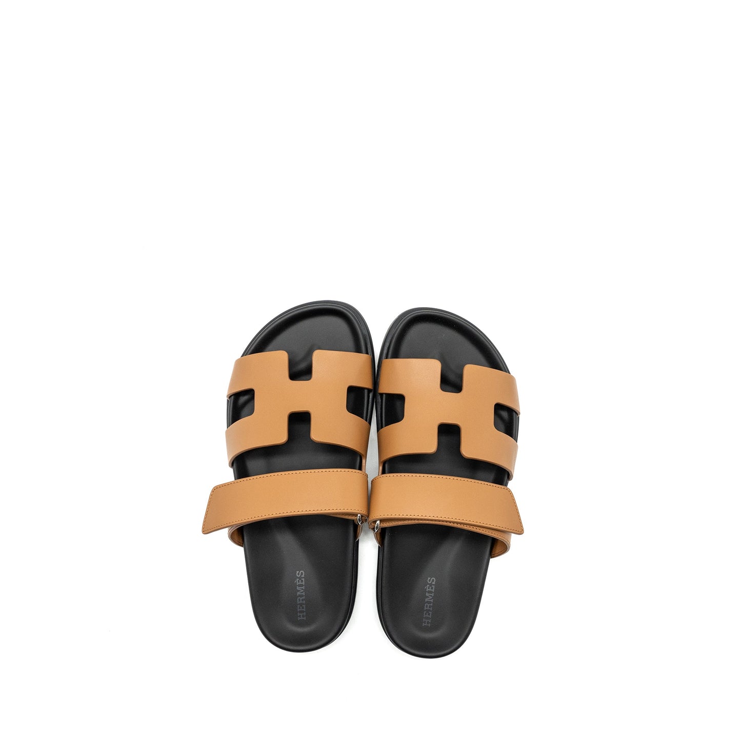 Hermes Size 37 Chypre Sandals Naturel