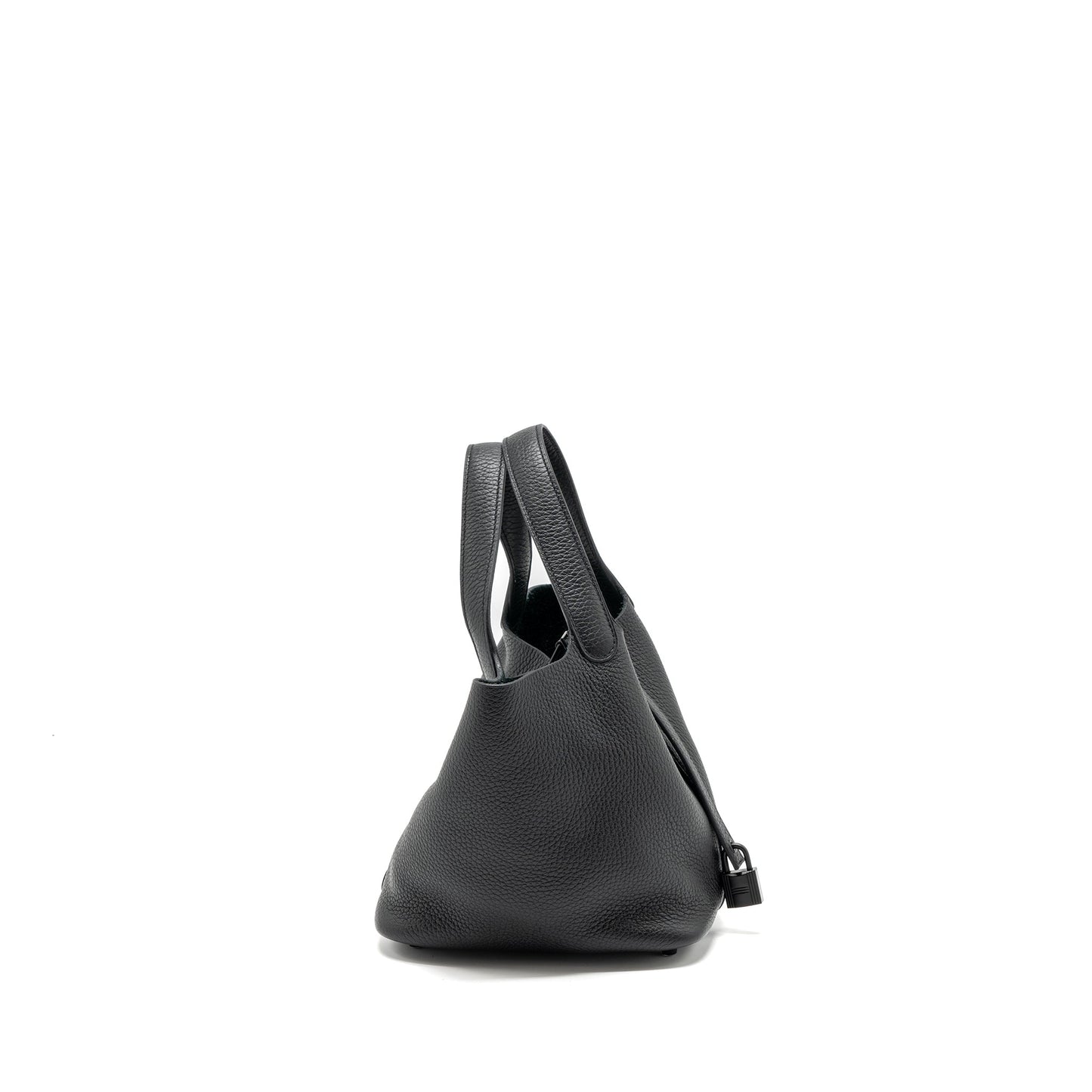Hermes picotin 18 lock bag clemence so black with black hardware Stamp Z
