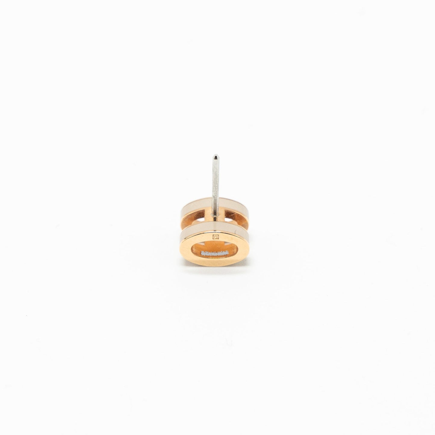 Hermes mini pop H earrings marron glacé RGHW