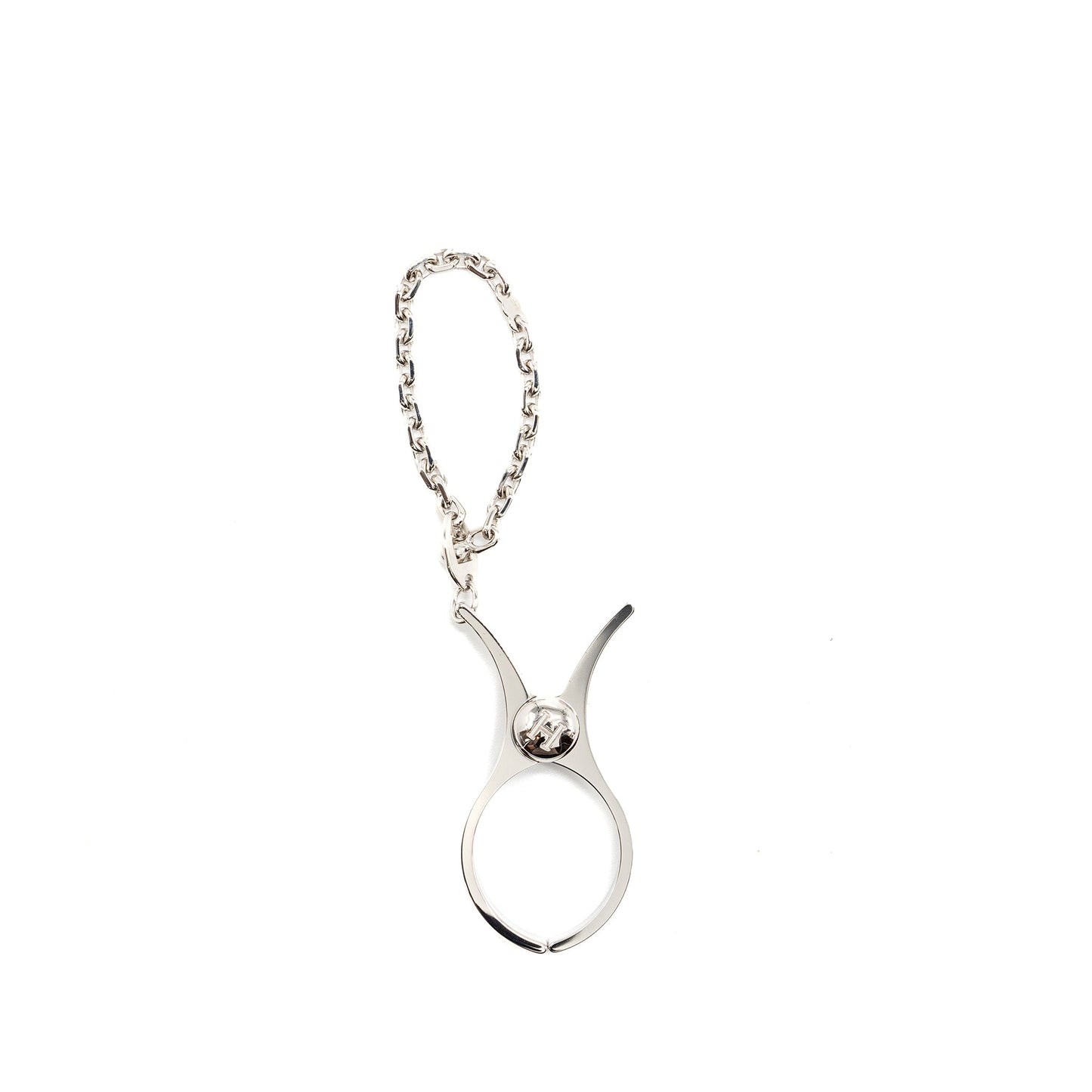 Hermes Filou Glove Clip Silver Tone