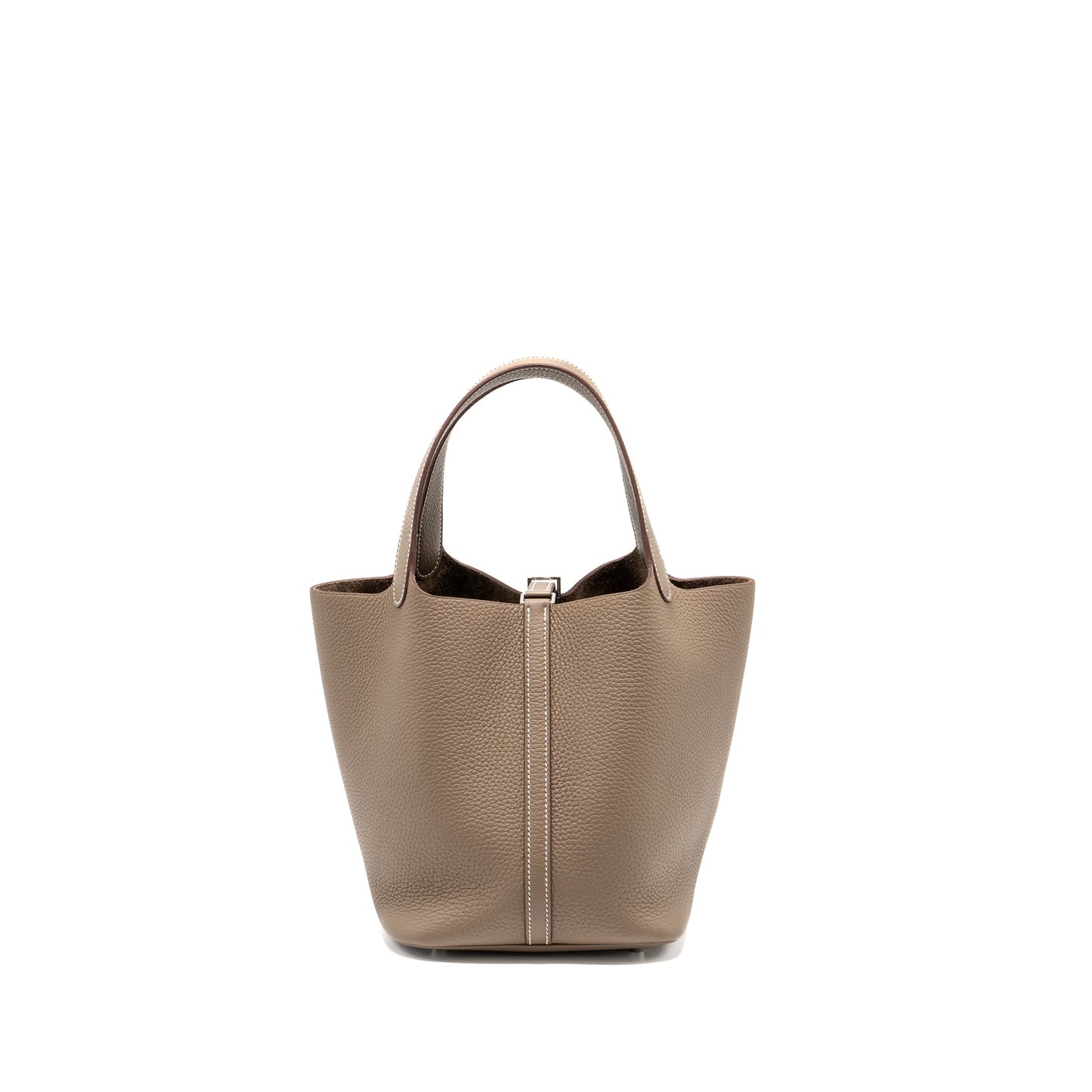 Hermes picotin 22 lock bag clemence etoupe SHW stamp B