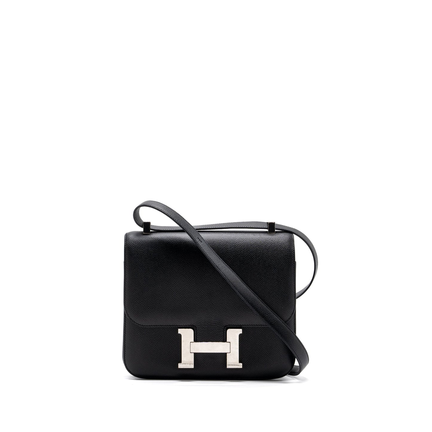 Hermes Constance 24 Epsom Black SHW Stamp A
