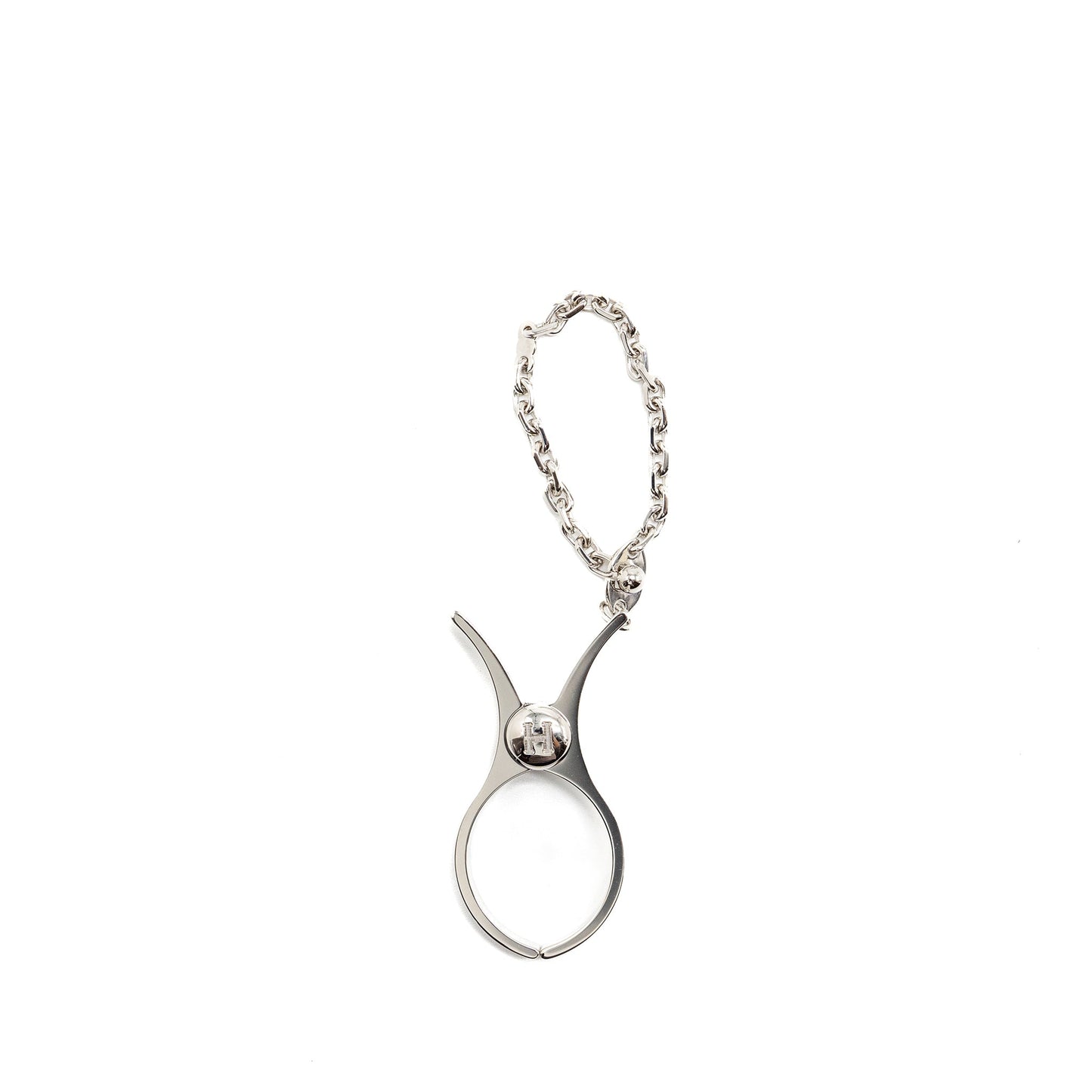 Hermes Filou Glove Clip Silver Tone