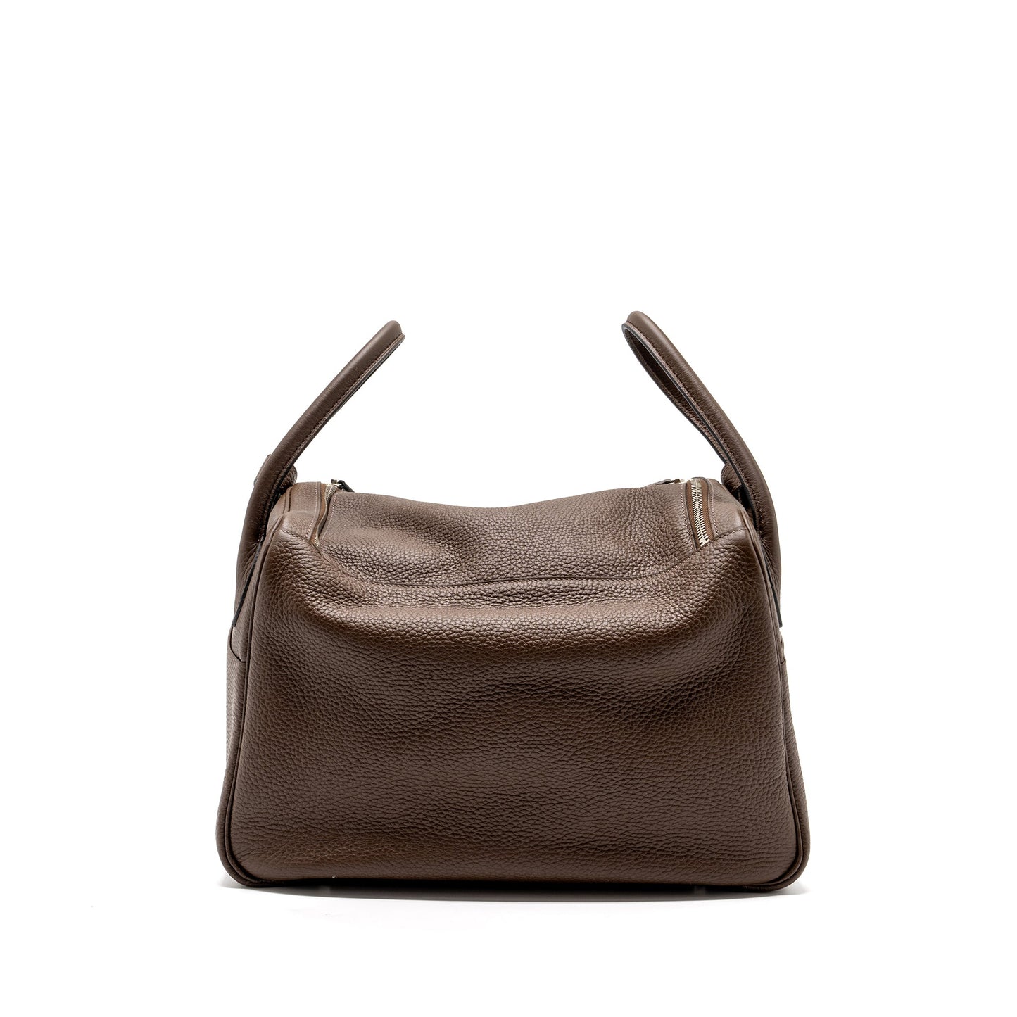 Hermes lindy 34 clemence chocolate SHW stamp square O