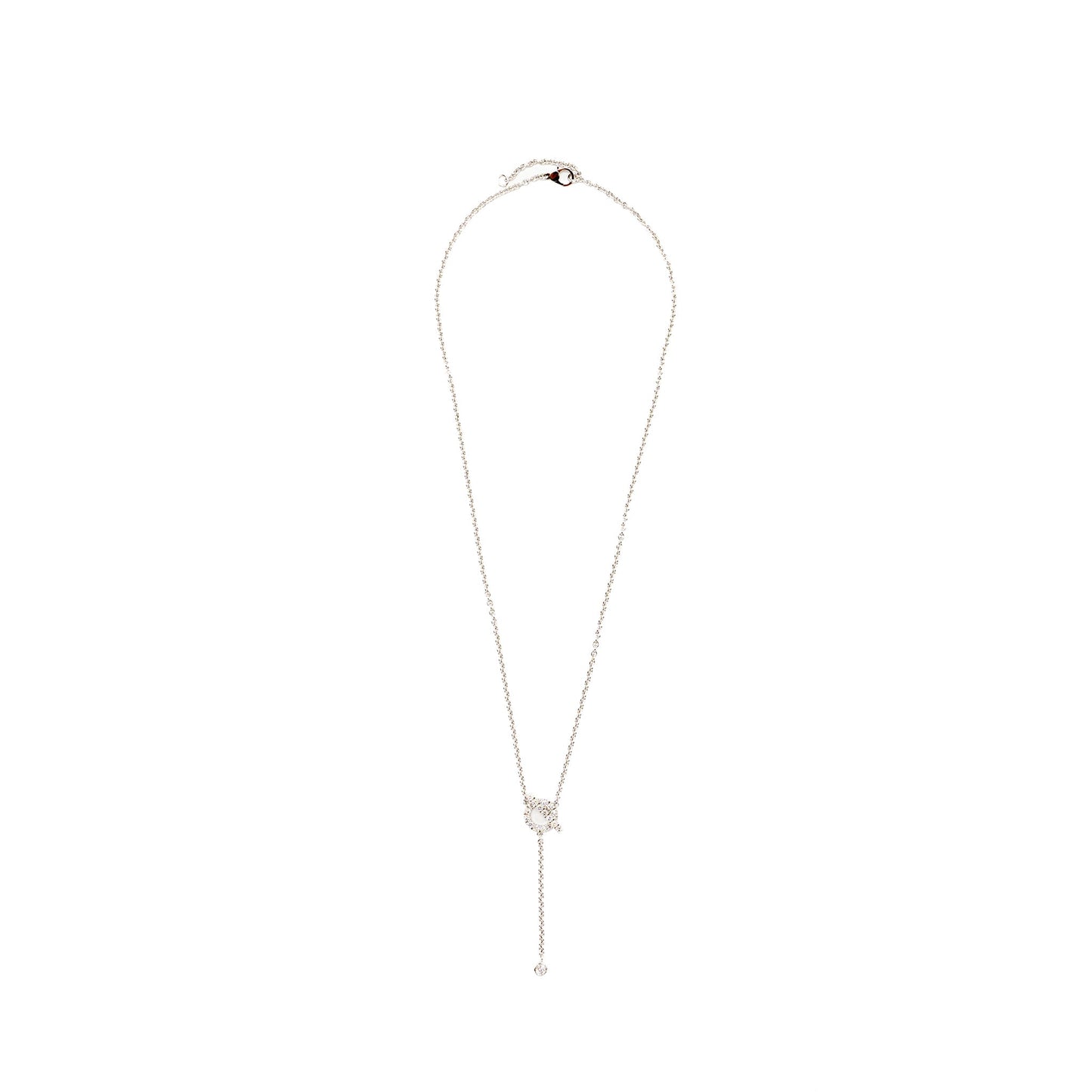 Hermes Lariat Finesse Necklace White Gold, Diamonds