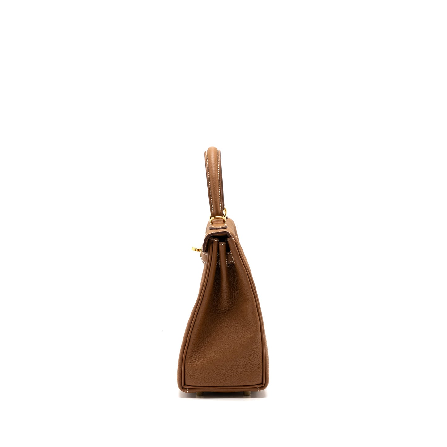 Hermes Kelly 25 Togo Gold GHW Stamp U