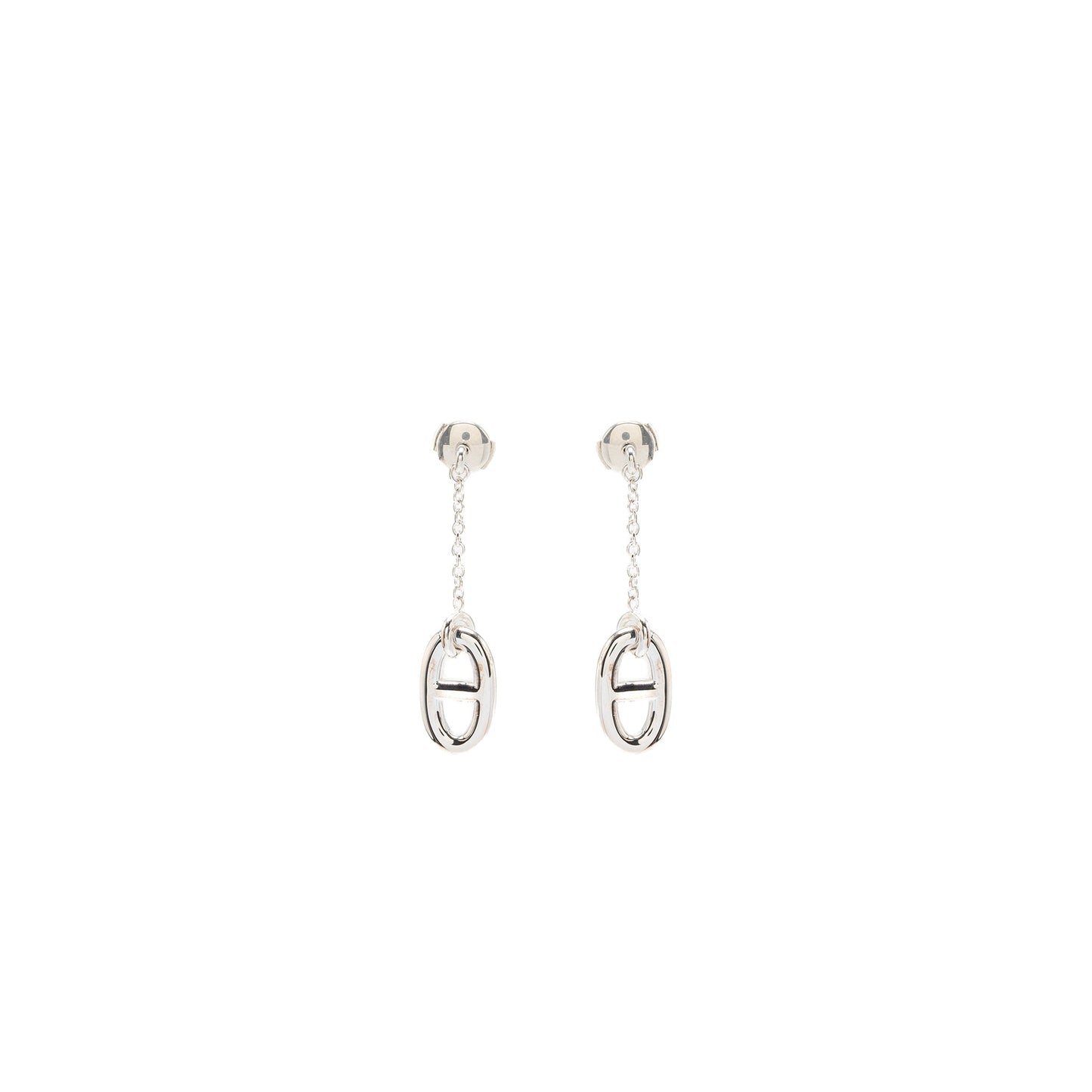 Hermes Farandole Earrings, Medium Model Sterling Silver