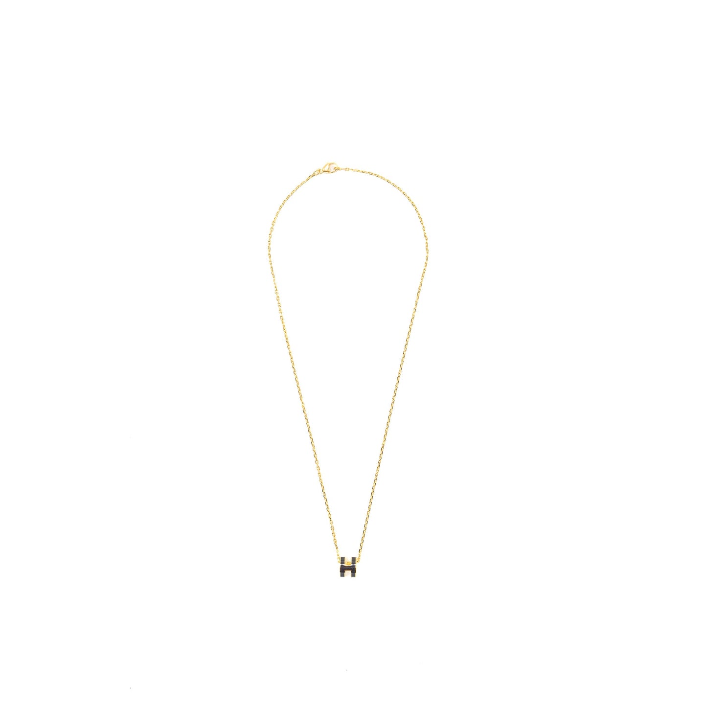 Hermes mini pop h PENDANT Black GHW