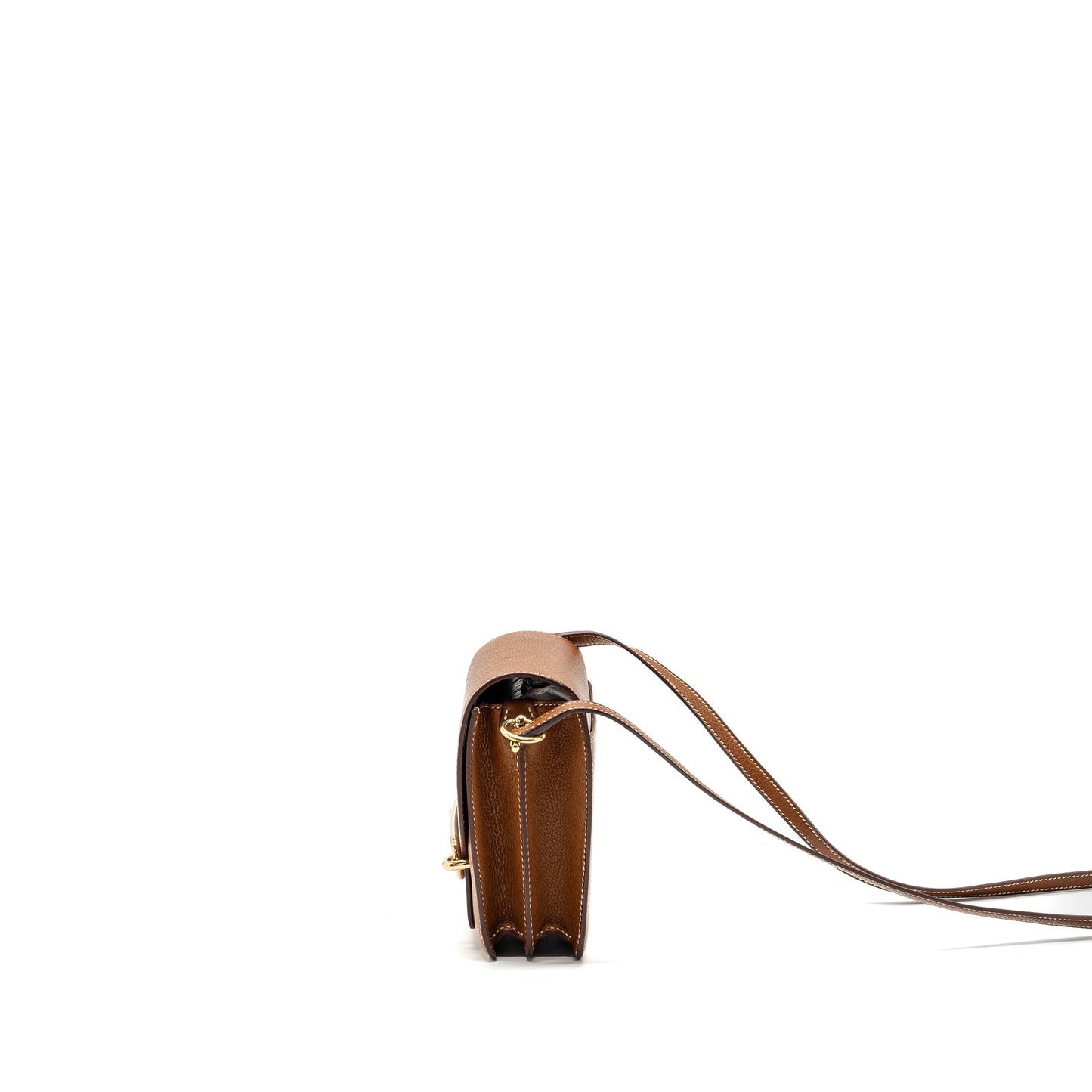 Hermes mini Roulis Barenia Faubourg 34 Fauve LGHW stamp D