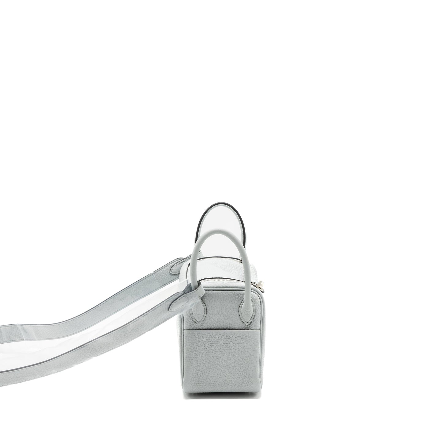 Hermes Mini Lindy Clemence Bleu Pale SHW Stamp B