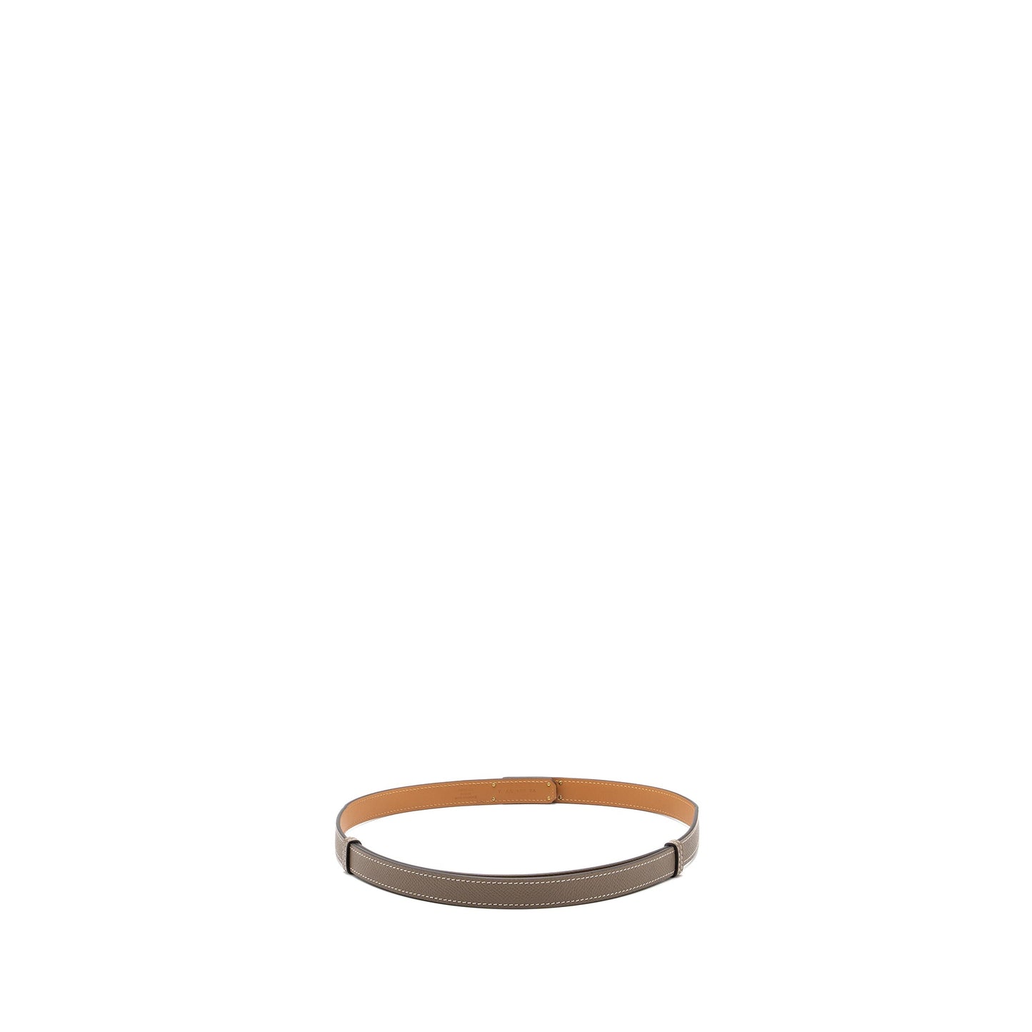 hermes classic kelly belt epsom etoupe RGHW stamp Y