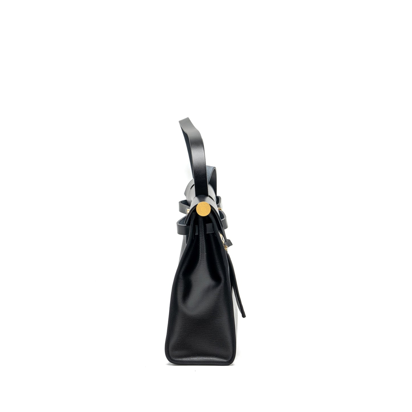 Hermes Herbag 31 zip bag Berline canvas/vache hunter black/Ecru GHW stamp W