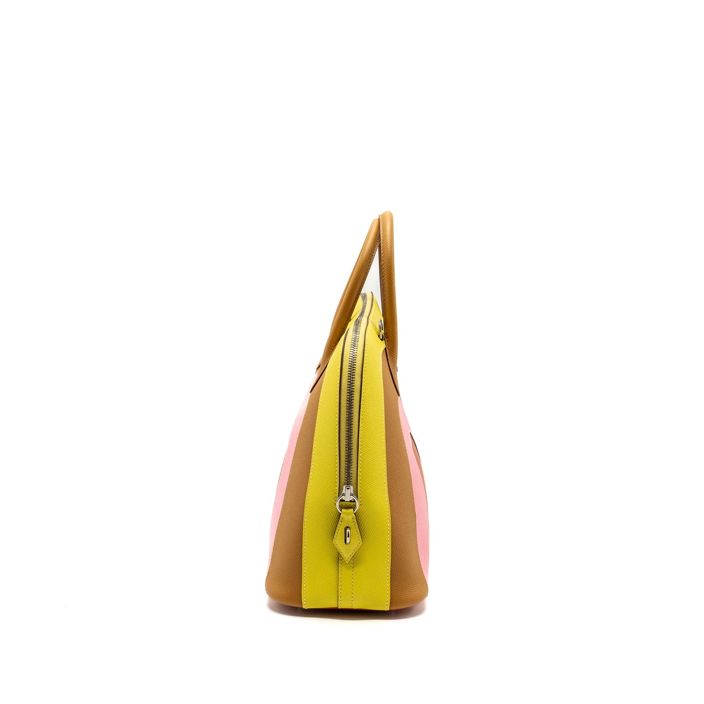 Hermes Bolide 1923-30 Rainbow Epsom Lime/Sesame/Confetti/Terre Bat SHW Stamp Y