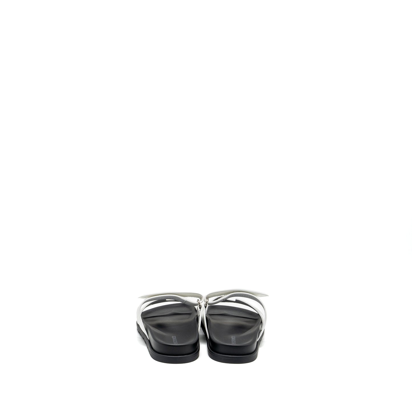 Hermes size 36 Chypre sandals black/white