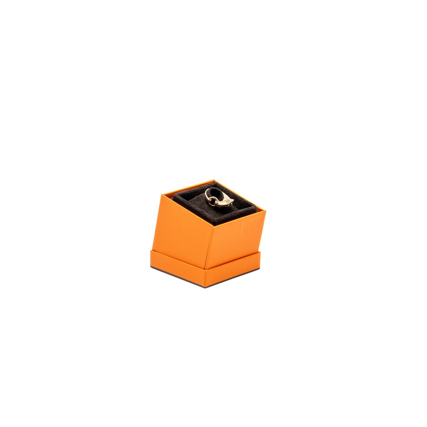 Hermes size 54 gallop ring rose gold, 1 diamond