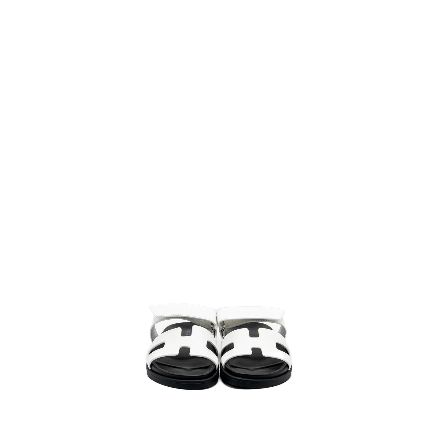 Hermes size 36 Chypre sandals black/white