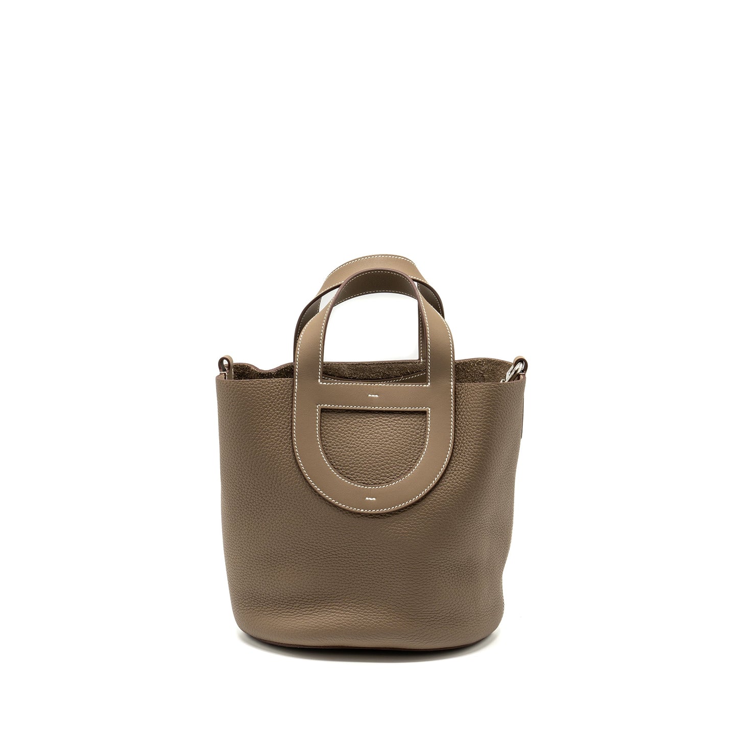 HERMES in-the-loop 23 bag Clemence etoupe SHW Stamp B