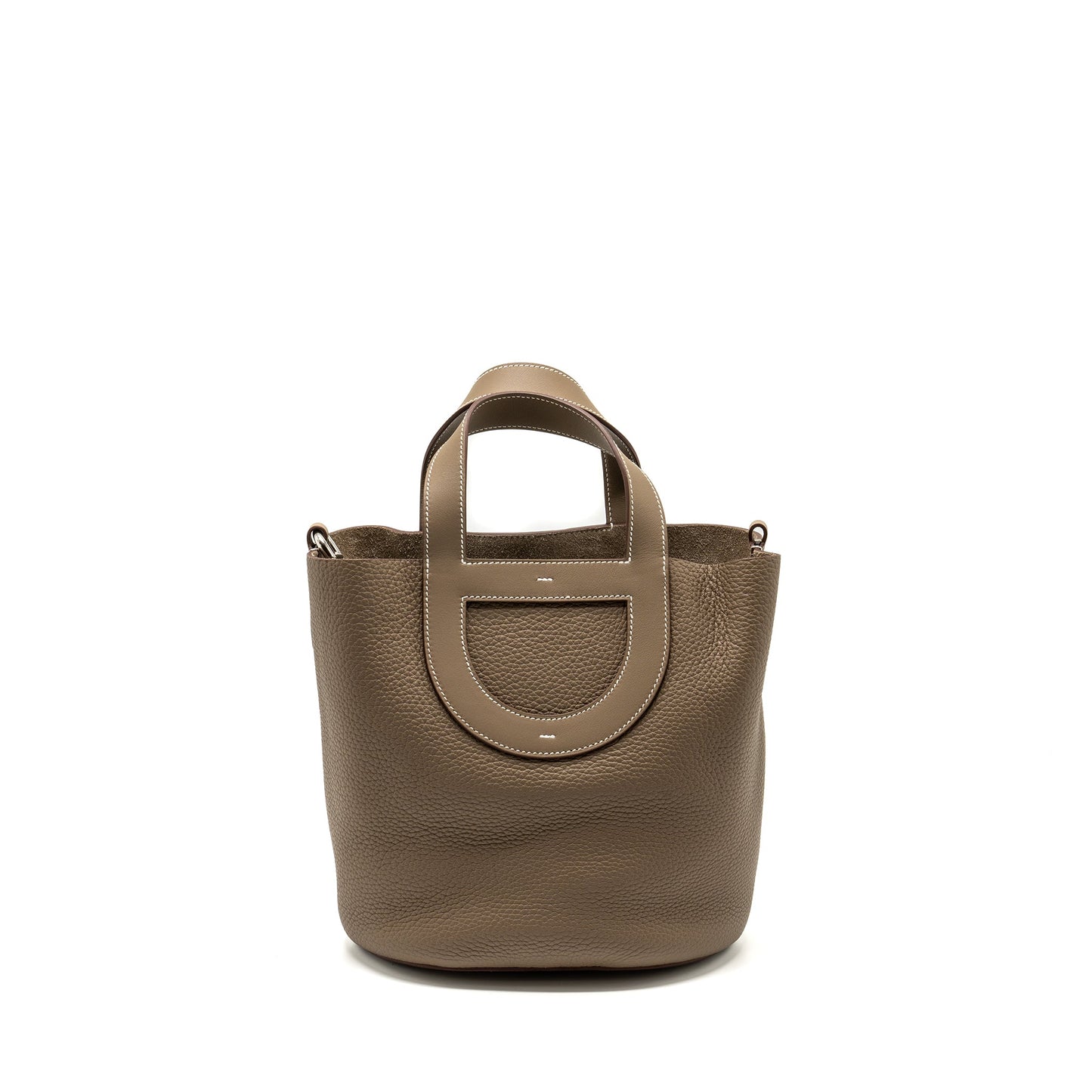 HERMES in-the-loop 23 bag Clemence etoupe SHW Stamp B