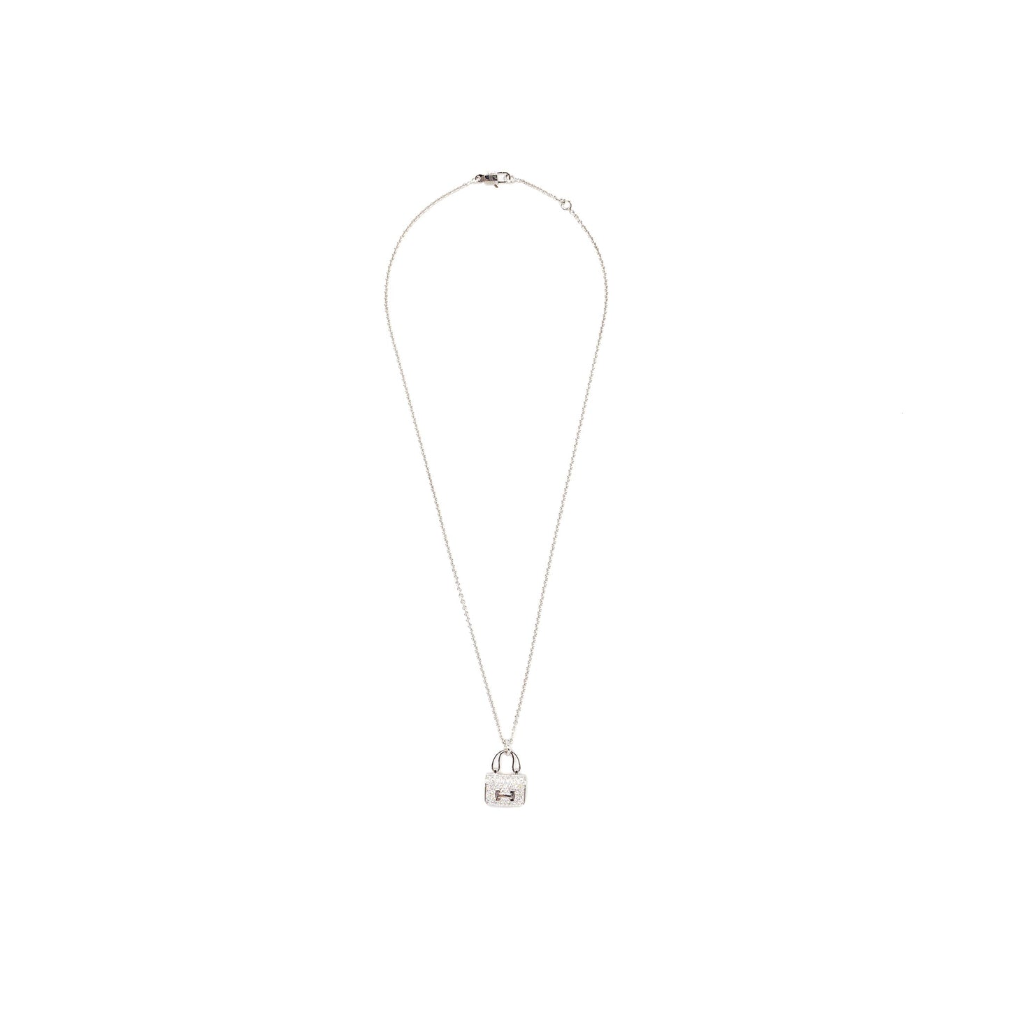 Hermes Amulette constance pendant white gold, Diamonds