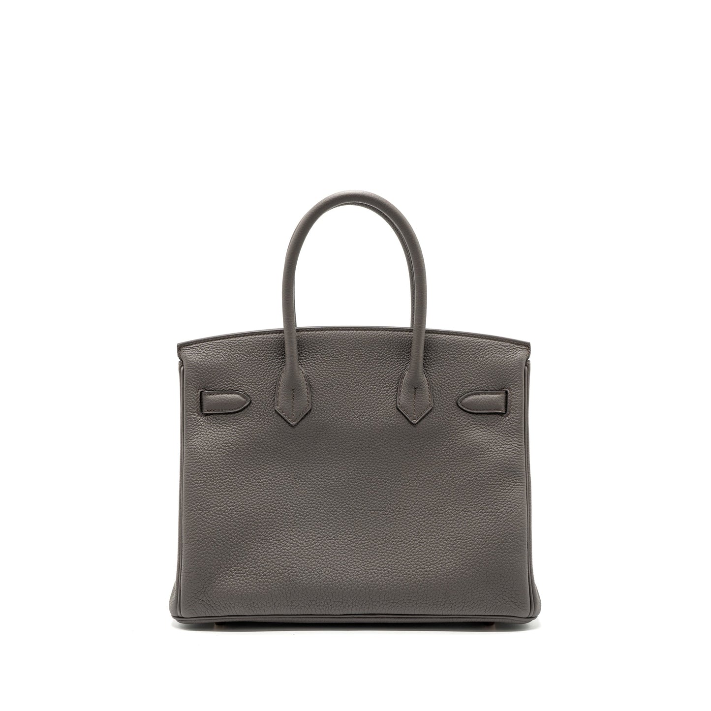 Hermes birkin 30 togo gris etain RGHW stamp D