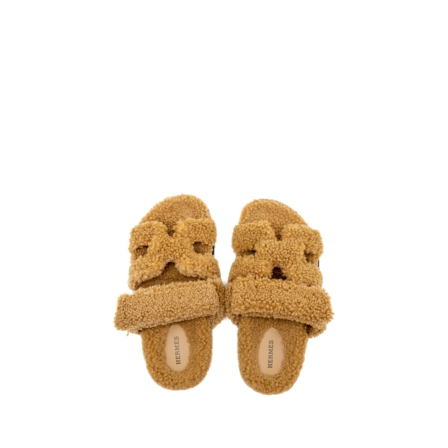 Hermes size 36 Chypre sandals peau lainee mer beige argile