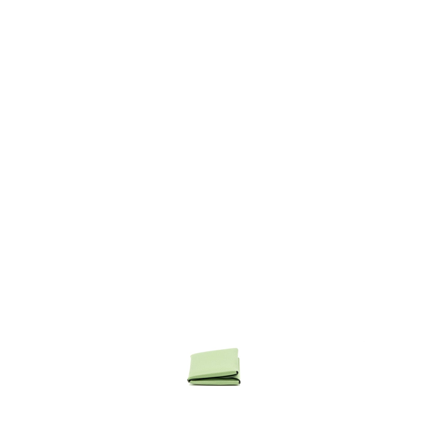 Hermes Calvi card holder epsom vert criquet SHW stamp B
