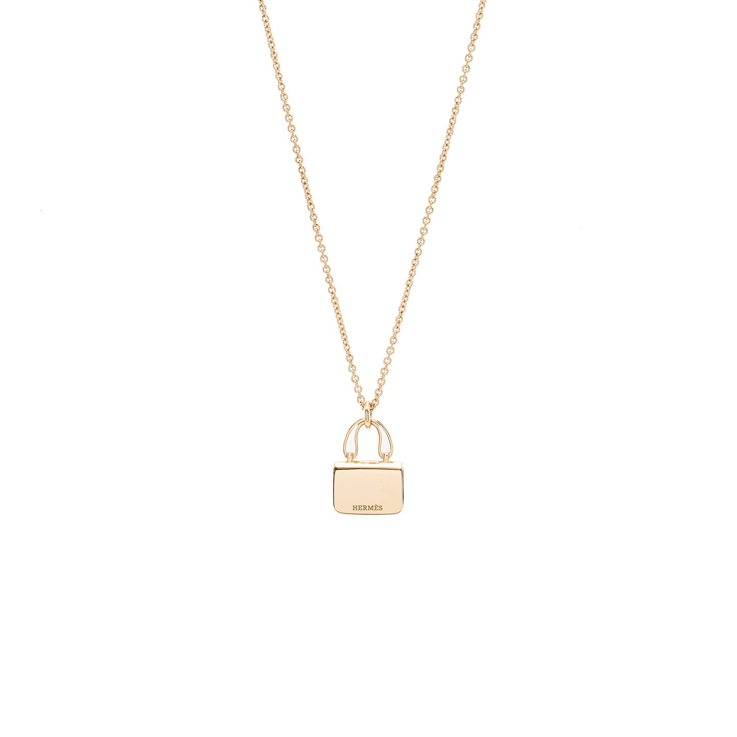 Hermes Constance Amulette Pendant Rose Gold Diamonds