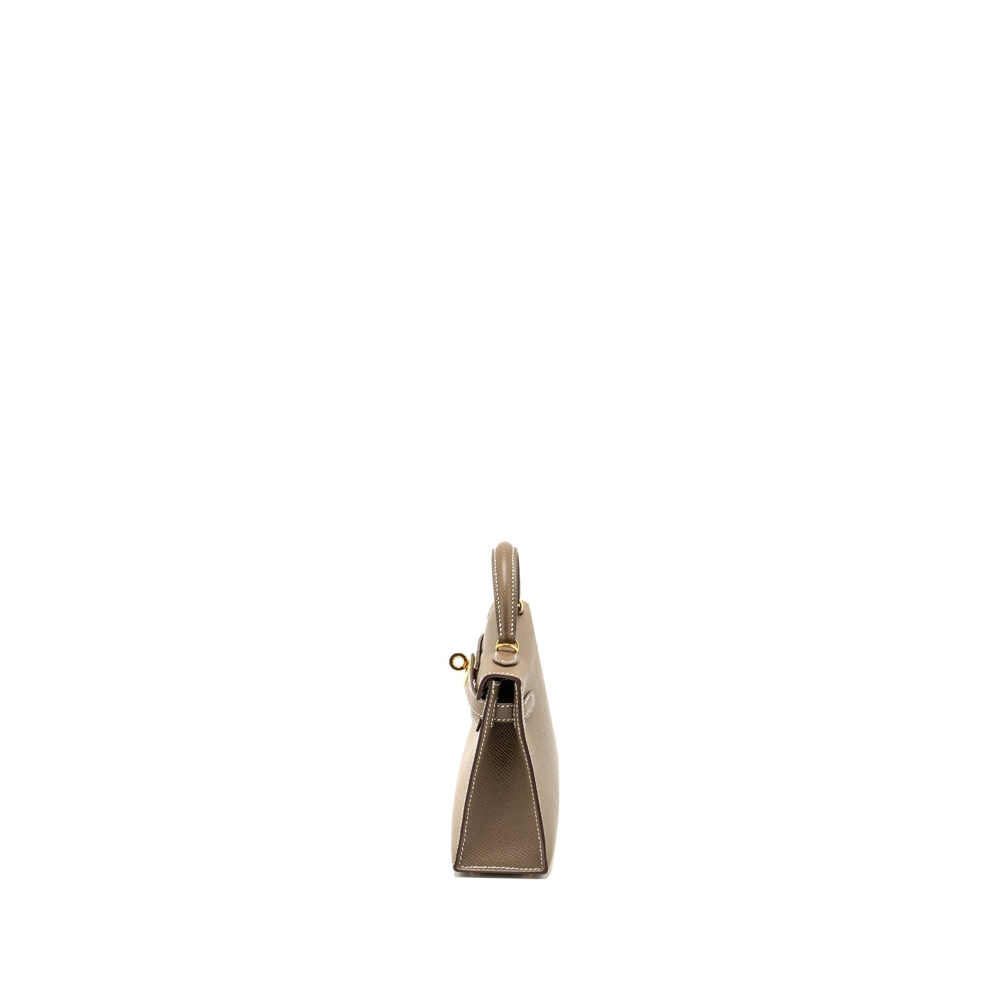 Hermes mini kelly II epsom etoupe GHW stamp B