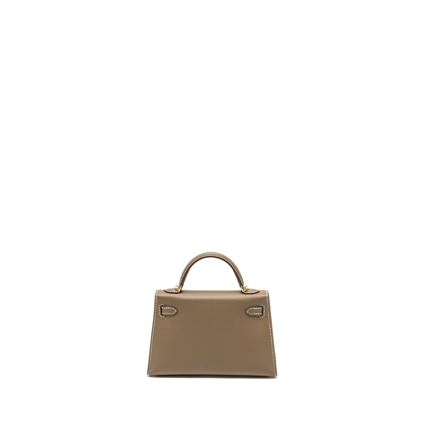 Hermes mini kelly II epsom etoupe GHW stamp B