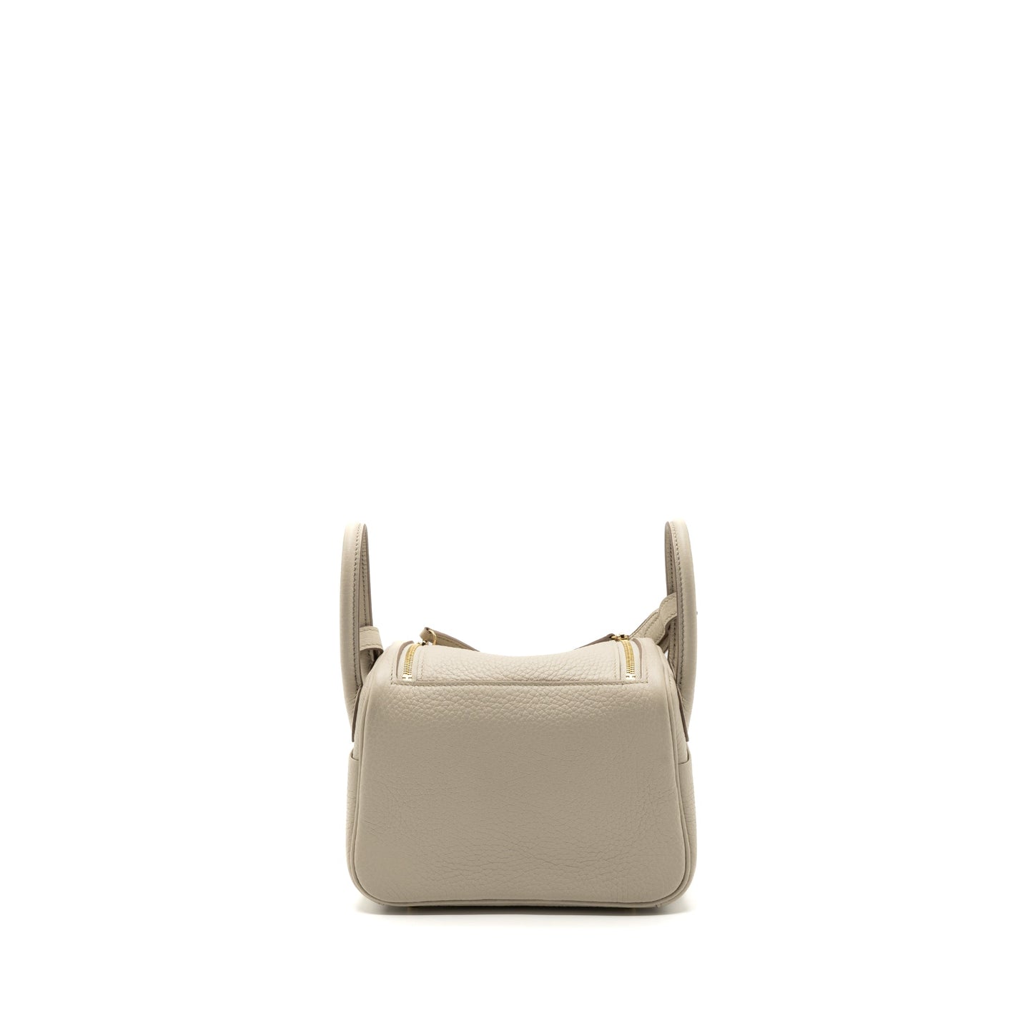 Hermes mini lindy clemence beton GHW stamp U