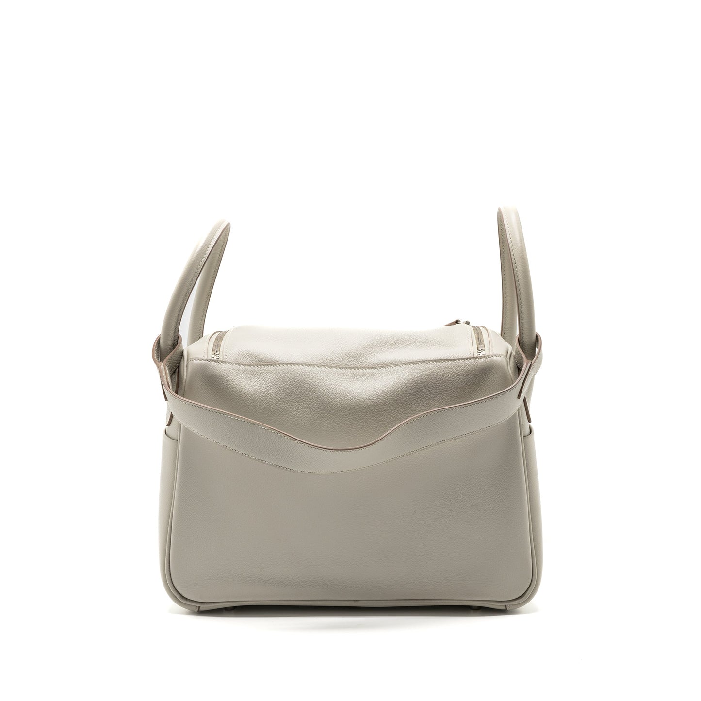 Hermes Lindy 30 Evercolor Gris Pearl SHW Stamp T