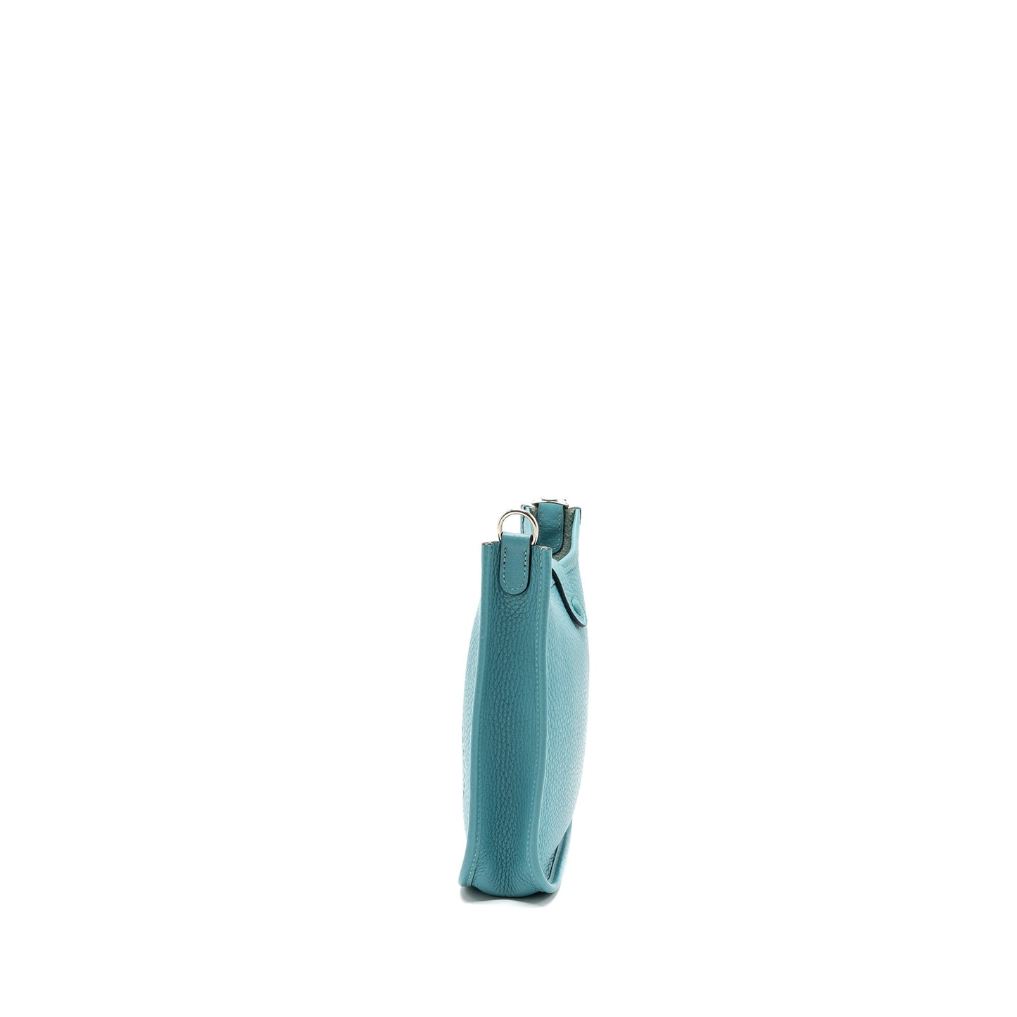 Hermes mini evelyne clemence blue saint cyr with multicolor strap SHW stamp T