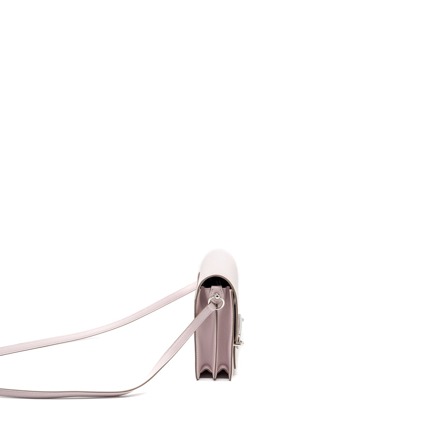 Hermes Mini Roulis Evercolor mauve pale SHW stamp B