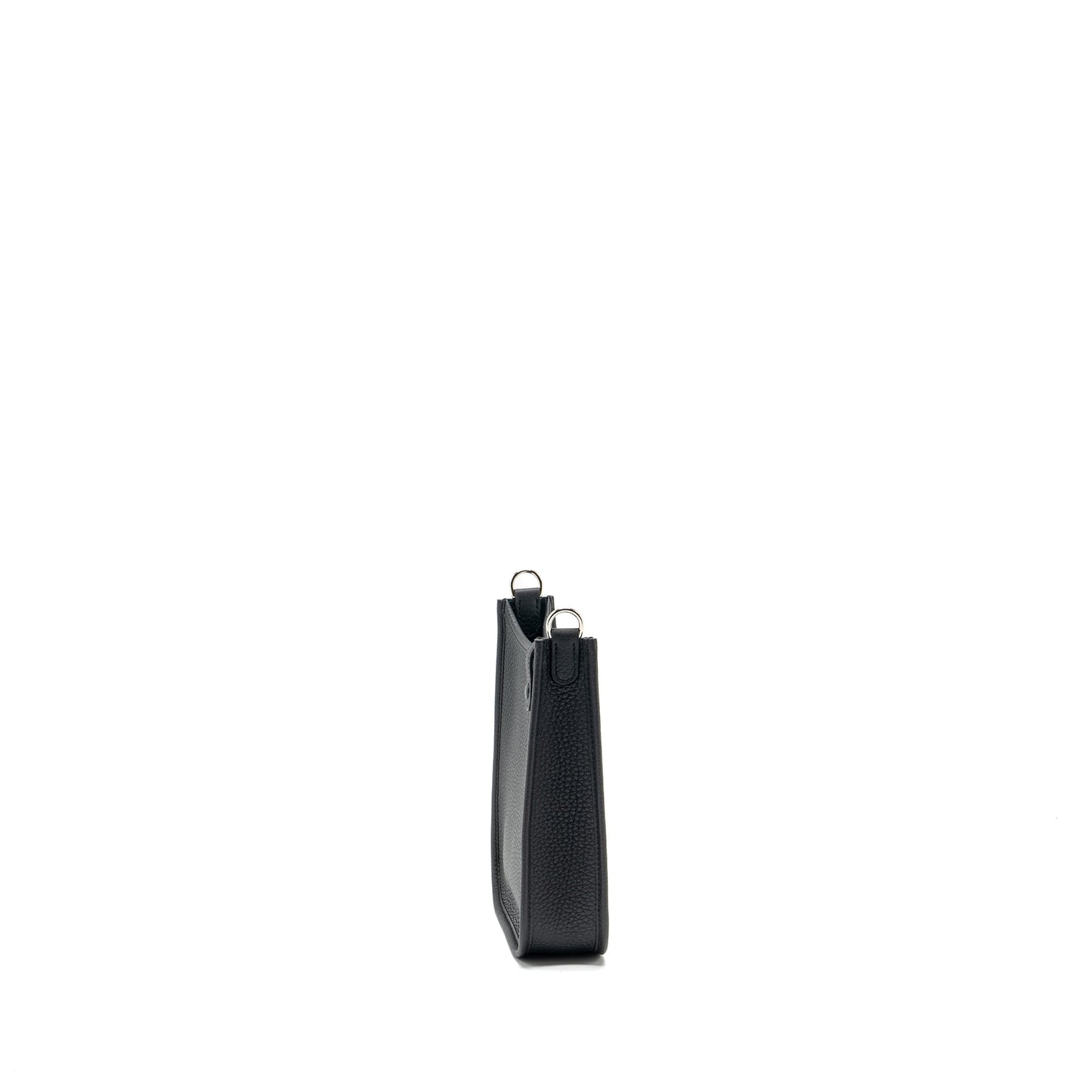 Hermes Mini Evelyne clemence black/gris misty SHW stamp W