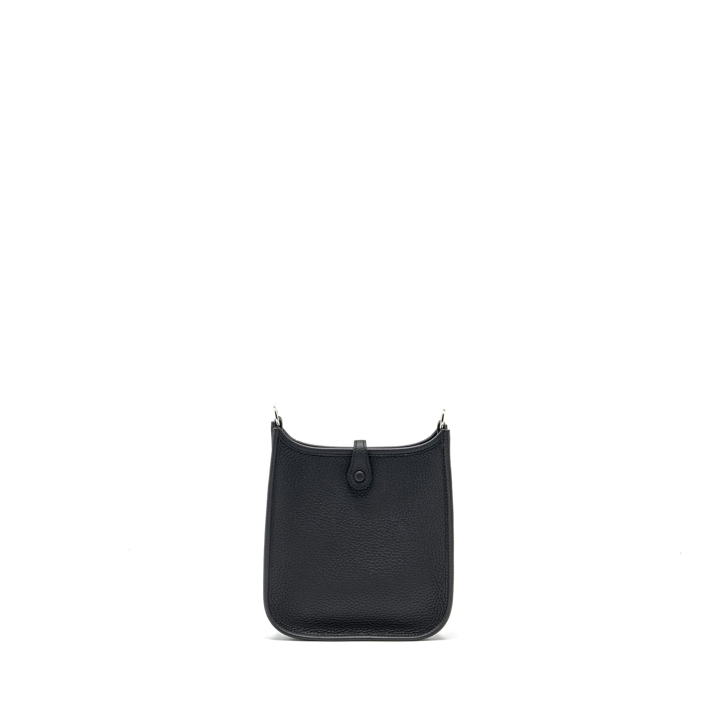 Hermes Mini Evelyne clemence black/gris misty SHW stamp W