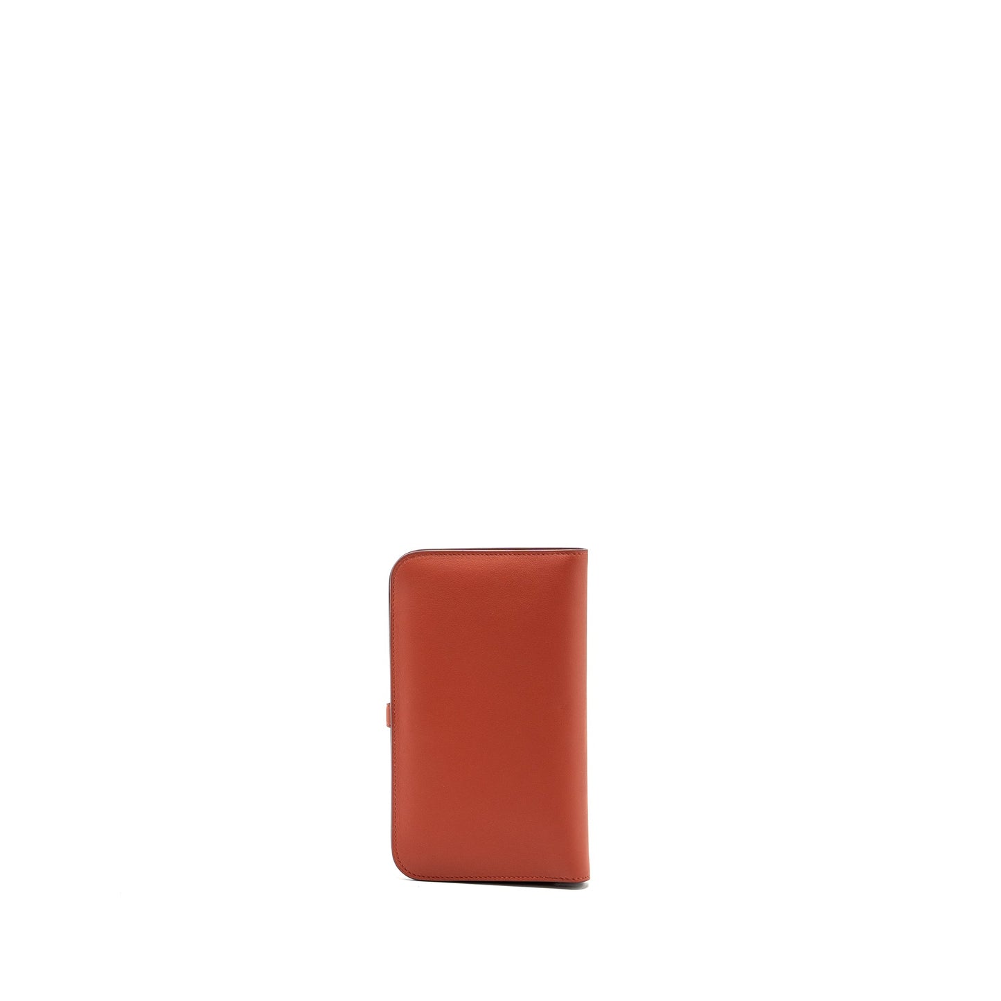 Hermes Dogon compact Wallet Swift Sanguine SHW Stamp T