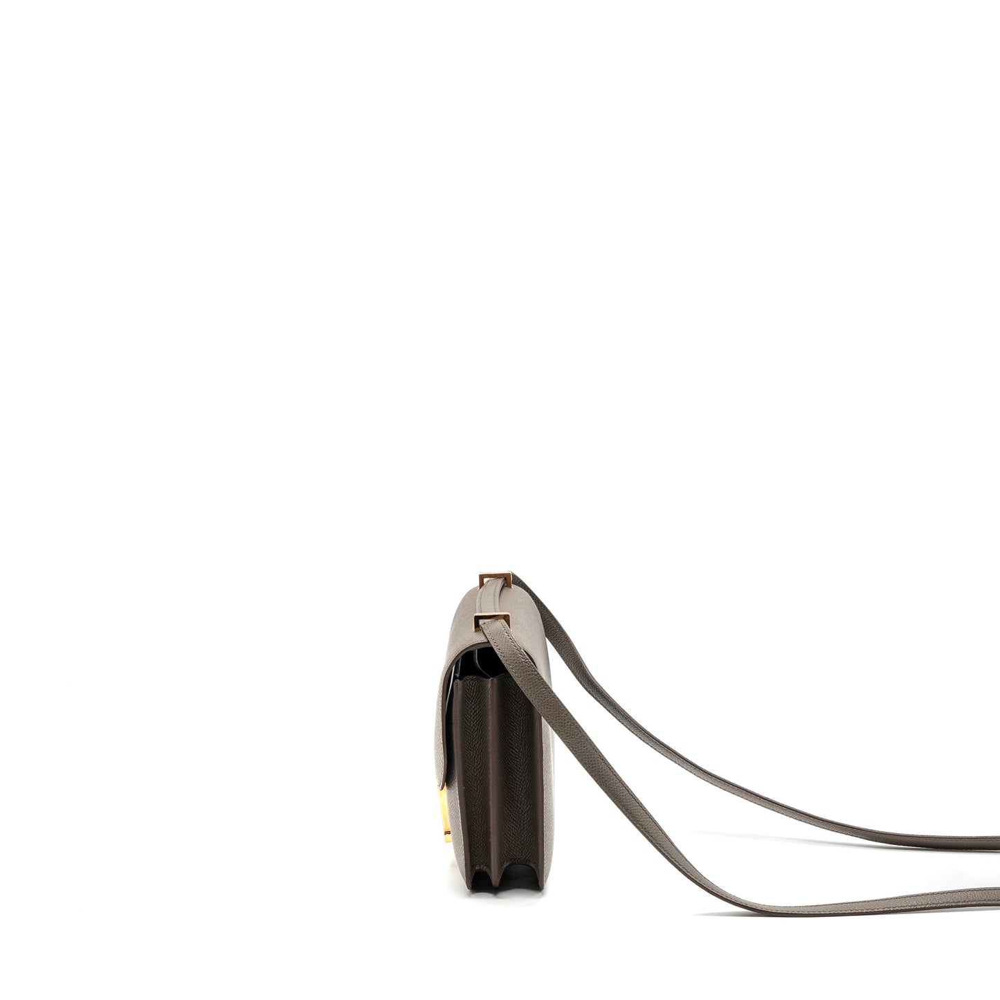 Hermes mini constance epsom gris etain RGHW stamp Y