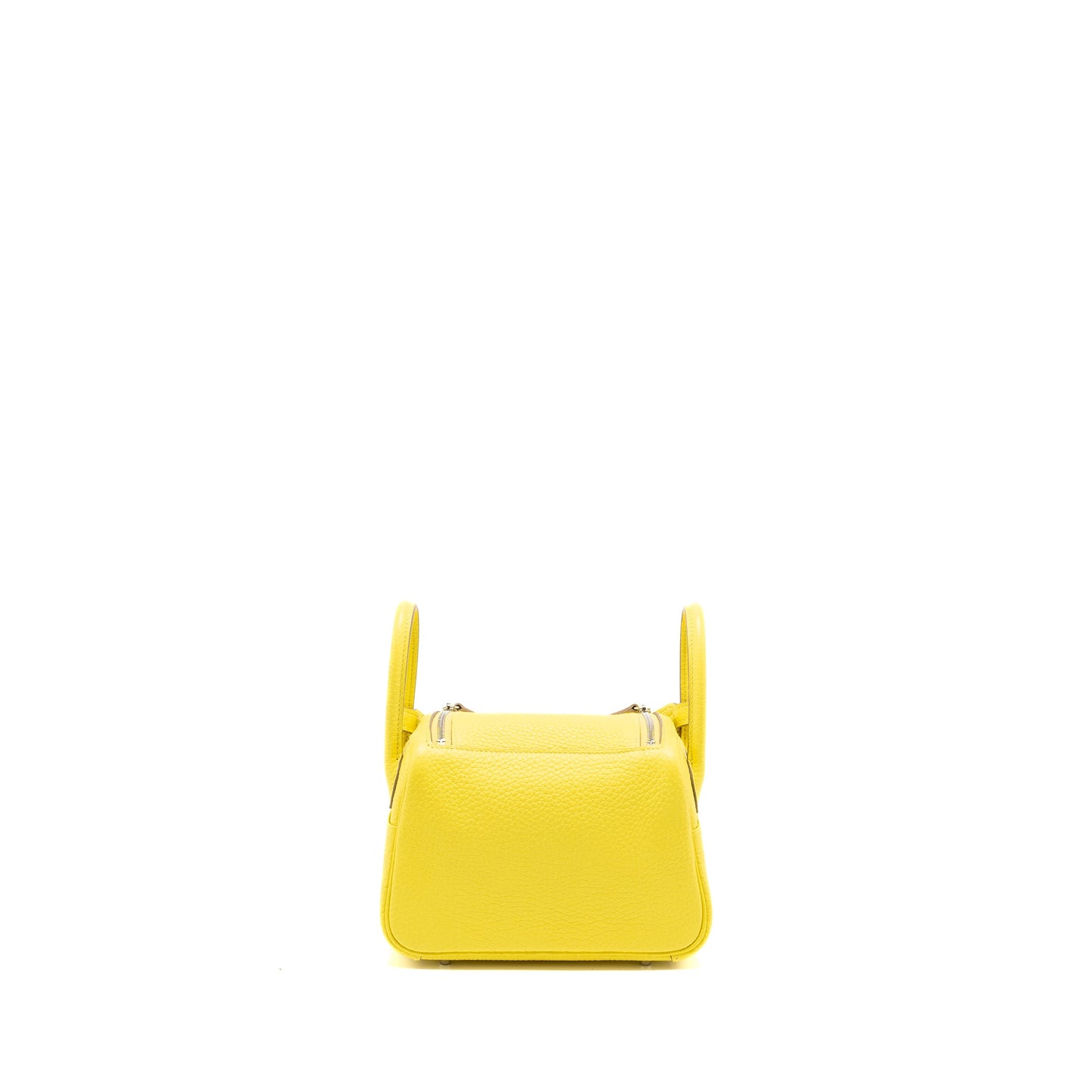 Hermes Mini Lindy Clemence Lime SHW stamp U