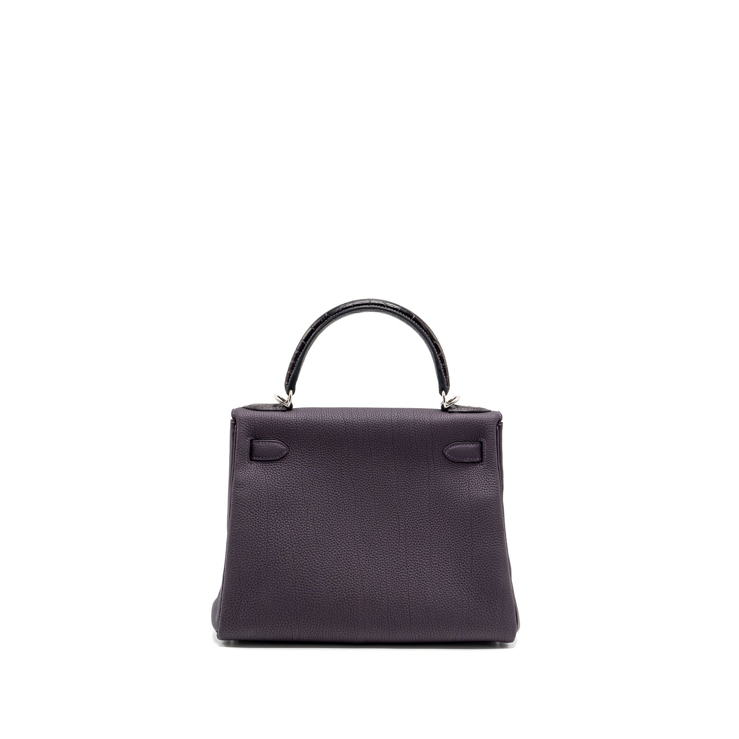 Hermes Kelly 28 Alligator/Togo 59 Raisin SHW Stamp D