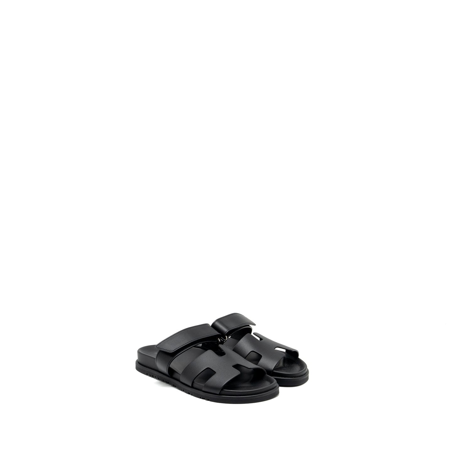Hermes size 38 Chypre Sandals black