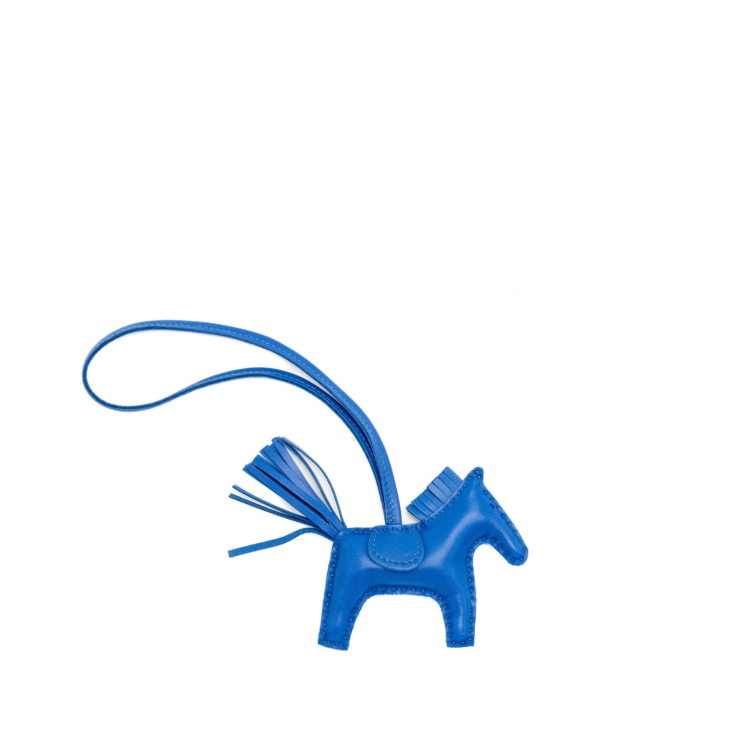 Hermes Rodeo Pegase PM Bag Charm Blue Stamp U