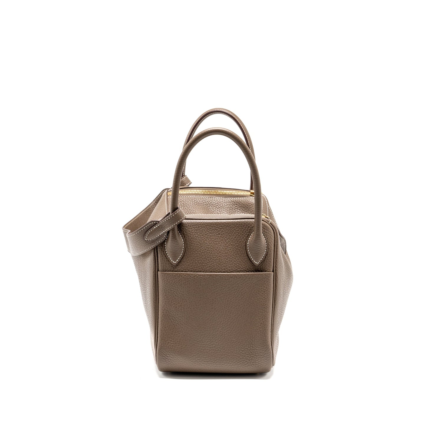 Hermes Lindy 30 Clemence Etoupe GHW Stamp C